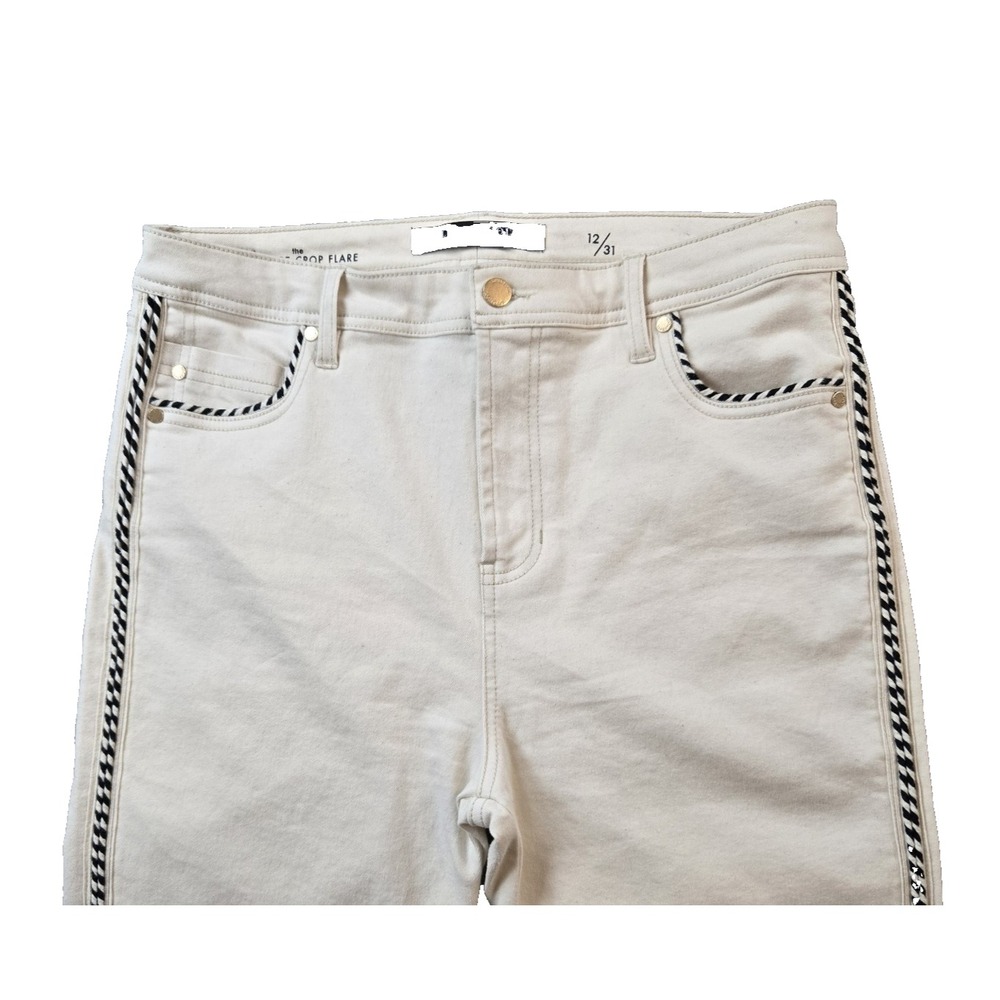 Liverpool Women's Jeans High Rise Crop Flare Color Seaside Dunes 32" X 25.5" 12 - Picture 2 of 11